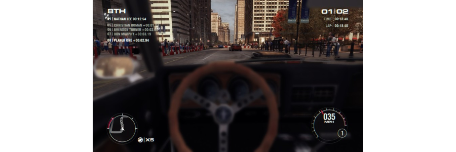 Vue cockpit dans GRID 2