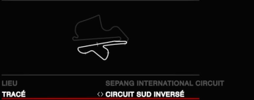 Sepang - Circuit Sud Inversé